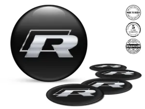 VW Rim Stickers Car Variant Domed Label Style